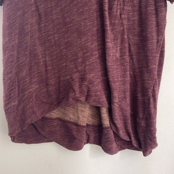 Free People Beach 100% cotton cowl neck knit hi low hem sweater dress sz OS - Picture 5 of 8